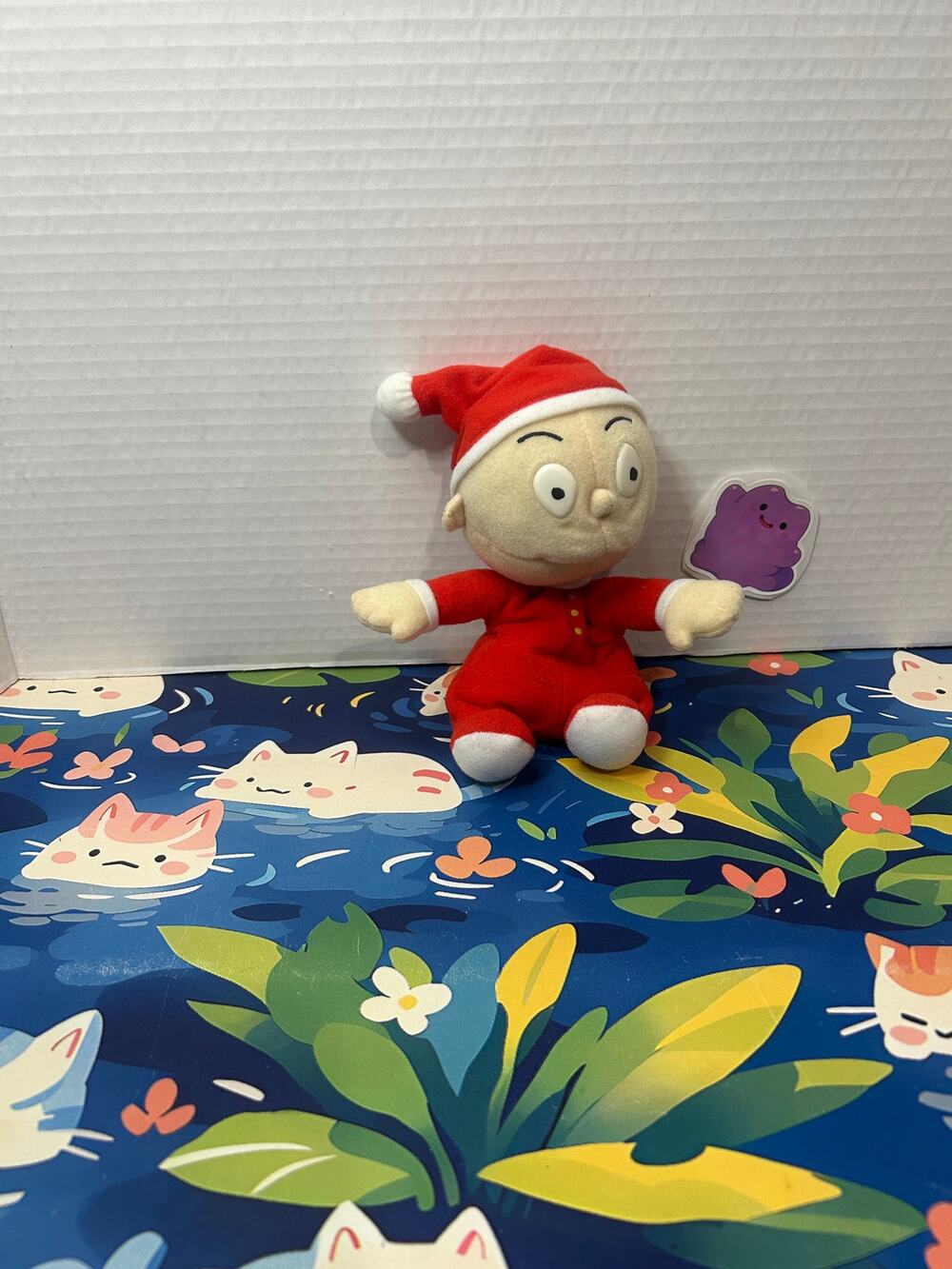 Vintage Rugrats Tommy Pickles Christmas Holiday Bean Bag Plush Stuffed Toy Doll